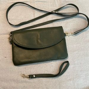 Olive Green Convertible Mini Crossbody Bag